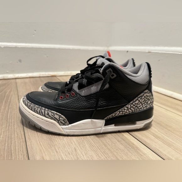 air jordan 3 black cement size 10